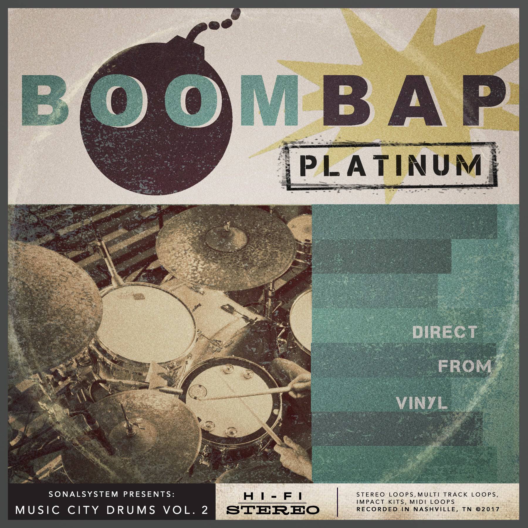 Music City Drums Vol. 2 - Boom Bap - SonalSystem LLC